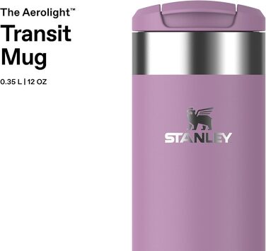 Термокружка Stanley Aerolight Transit - 0.35L, Ліловий - Зберегає тепло до 6 годин, для кави, з можливістю миття в посудомийній машині