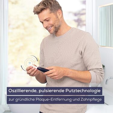Електрична зубна щітка Beurer TB 50 з 3 програмами очищення, осцилюючо-імпульсна технологія, сенсор тиску, акумулятор на 45 днів