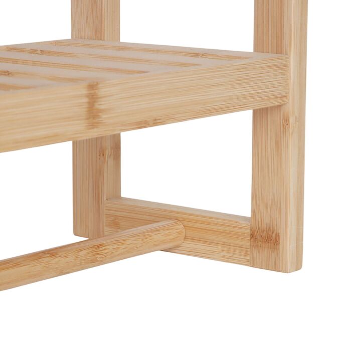 Поличка для ванної кімнати Relaxdays з тримачем для рушників