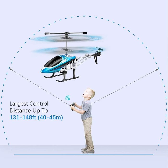 Радіокерований вертоліт VATOS YD-927, RC гелікоптер для дітей, 3 канали, 2.4 GHz, LED, гіроскоп, міні-вертоліт для приміщень