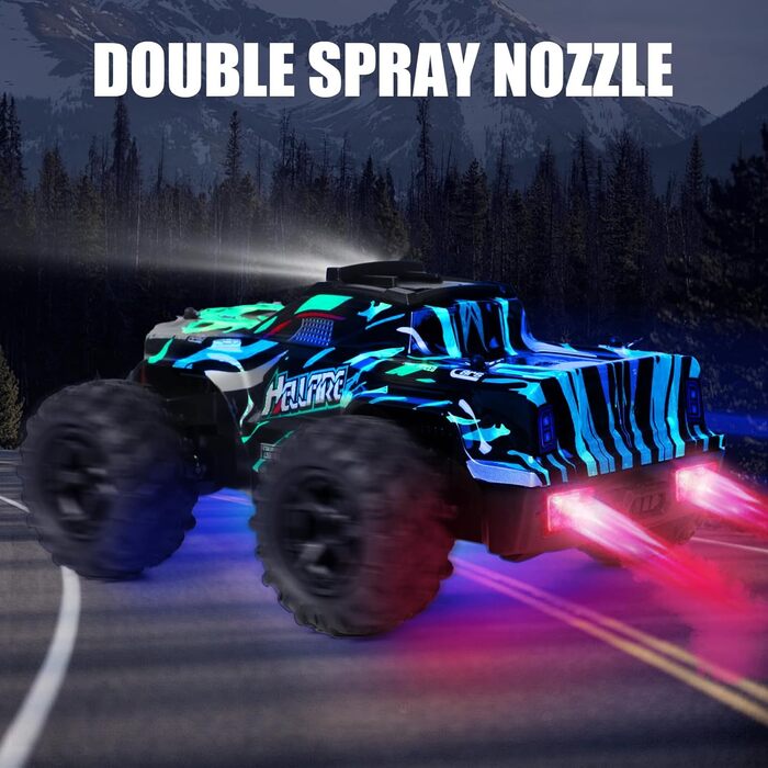 Радіокерований позашляховик Monstertruck 1:18, 22 км/год, для хлопчиків 5-12 років - іграшка та подарунок