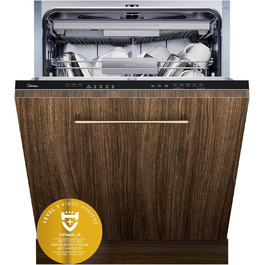 Посудомийна машина Midea SV 5.14K10C, 45 см, 10 комплектів, Inox, з Wi-Fi, 8 програм, 44 дБ, автоматичне відкриття дверцят, таймер затримки 0-24 години