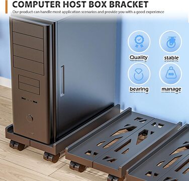 Підставка для комп'ютера настільна, 40x40x7 см, мобільна, універсальна, для ПК, ігрового комп'ютера, офісу