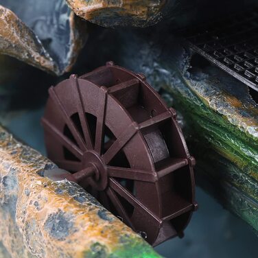 Кімнатний фонтанчик з водоспадом та LED-підсвічуванням для декору інтер'єру, для столу, телевізійної шафи, спальні