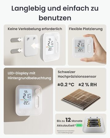 SwitchBot Розумний термостат на радіатор Bluetooth з керуванням через додаток, таймером, енергозбереженням, сумісний з Alexa, Apple HomeKit та Home Assistant (потрібен Hub) (Панель)