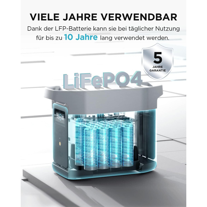 Електростанція EcoFlow DELTA 2: портативна, 1024Wh, LiFePO4, сонячний генератор, розширювана до 3kWh, швидка зарядка, для кемпінгу та дому