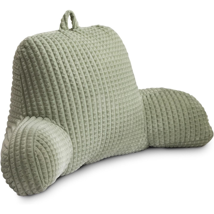 Лезковий крісло-мішок Holawakaka з підлокітниками та спинкою для читання та відпочинку, великий, зелений