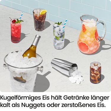 Chefman Iceman - портативна машина для приготування льоду, велика та мала, самоочищення, 9 кубиків за 7 хвилин, 10 кг/24 год, з лопаткою