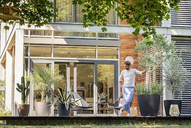 Горщик для квітів LECHUZA CLASSICO Color 35 (13210), пісочний колір, об'єм 13 л