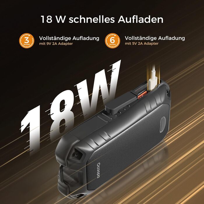 Електричний грієчка OCOOPA UT4 Extreme, 10000 mAh, USB Powerbank, ліхтарик, IP56, чорний