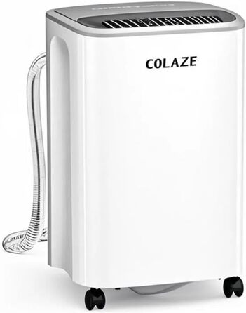 Електричний осушувач повітря COLAZE, 12л/24г, для приміщень до 120м³, тихий, з цифровим дисплеєм, для підвалу, спальні, ванної кімнати