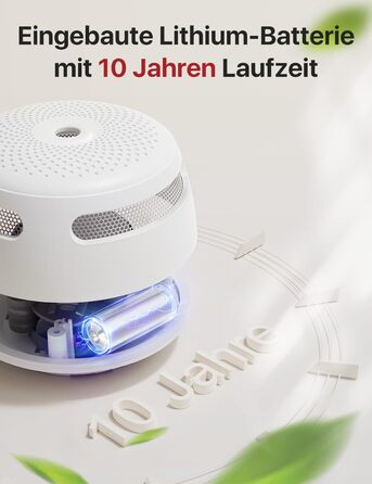 X-Sense Детектор диму автономний 10 років батарея, не сумісний з базовою станцією, міні-пожежовиявлювач, 6 шт.