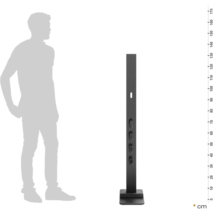 Підставка для пилососа RICOO SH002 для Dyson V6-V15, висота 1280 мм, Чорна