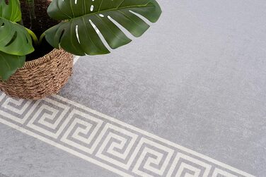 Килимок TEPPIA миється 80 x 150 см нековзний кухонний килимок сірий килимок для вітальні килимок для передпокою килимок для кухні килимок для кухні сірий 80x150