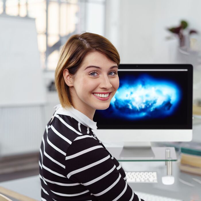 Підставка для монітора Relaxdays зі склом