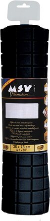 Килимок для душу преміум-класу MSV Килимок для ванної антибактеріальний нековзний з присосками - - прибл. - аромат троянди - можна прати при температурі 60 (54 x 54 см, чорний)