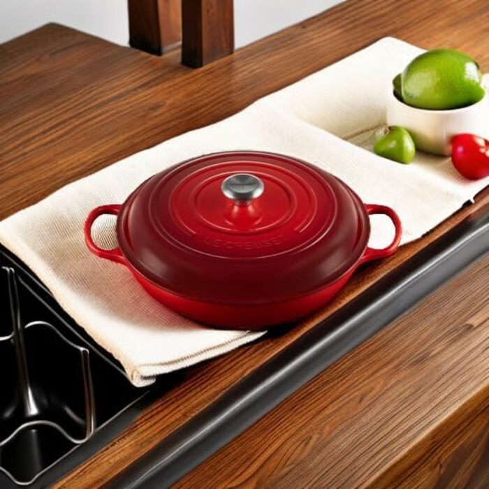Каструля Le Creuset з емальованого чавуну, 3,5 л, колір 'Вишня'