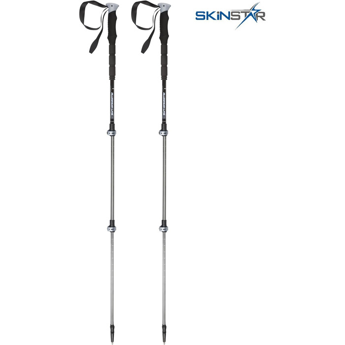 Трекінгові палиці Ski Pole Ski Touring Pole Лижні палиці для походів (ЧОРНИЙ/СІРИЙ), 1 Touring Pole