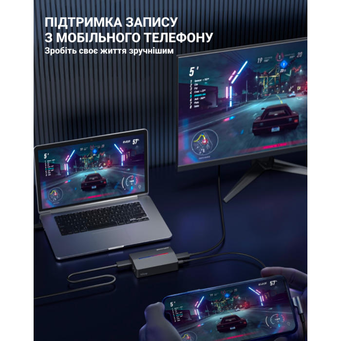 Пристрій захоплення відео Fifine V3 Game collection card