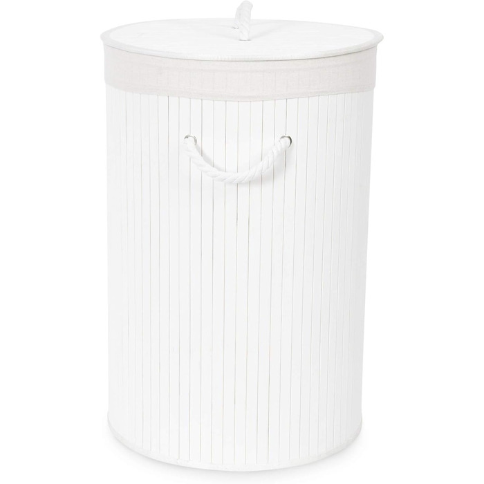 Кошик для білизни з бамбука знімний мішок - стильний аксесуар для ванної, спальні або пральні, декоративне зберігання