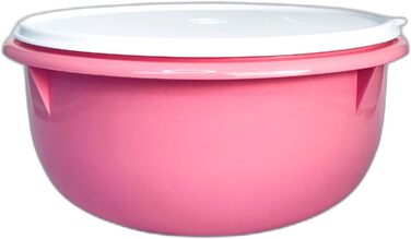 Миска для змішування Tupperware 3,0 л рожева/біла Peng bowl Сервірувальна миска