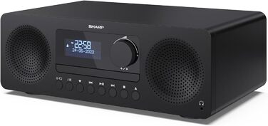 Компактна система SHARP XLB520D, 40 Вт, DAB/FM, Bluetooth, моноблок Hi-Fi, чорний