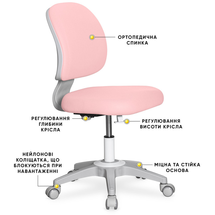 Дитяче крісло Evo-kids Limpi Pink (арт.Y-212 KP)