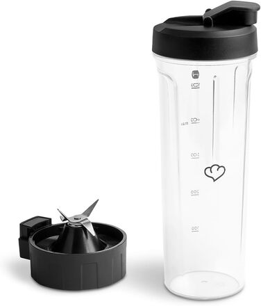 SPRINGLANE Hochleistungsmixer Hanno: Потужний блендер для приготування смузі, 2000 Вт, 32000 об/хв, самоочищення, з рецептами та насадкою (антрацит, колба та пляшка)