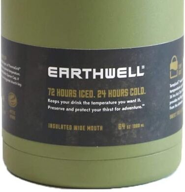 Вакуумна пляшка EARTHWELL 64 унції, сосна секвойя, 1.9 л