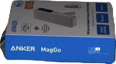 Вт MagSafe Powerbank, 10 000 мАг, дисплей і підставка, включаючи кабель USB-C (білий), 15