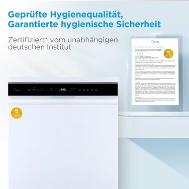 Посудомийна машина Midea SF 3.45N PRO: 9 комплектів, Inox, Wi-Fi, 5 програм, 47 dB, таймер завантаження