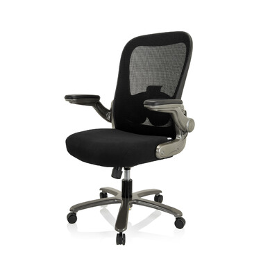 Крісло для важких навантажень / Офісне крісло INSTRUCTOR T I Titan XXL з сітчастою/тканинною оббивкою, чорного кольору hjh OFFICE