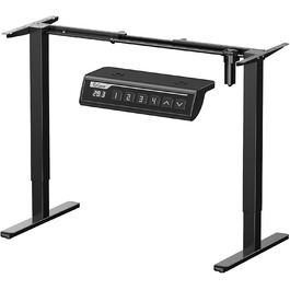 Рама для столу ErGear з регулюванням висоти, 4 пам'яті, чорна