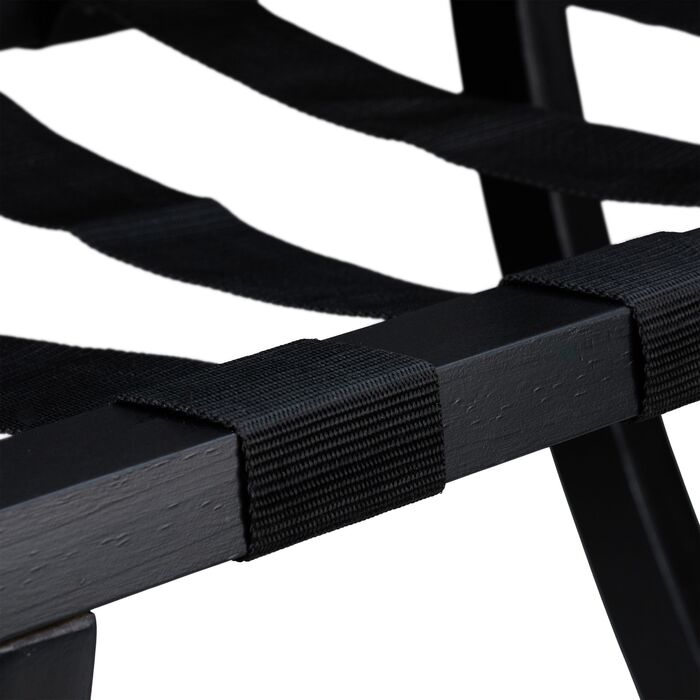 Підставка для валізи Relaxdays чорного кольору з захистом для стін