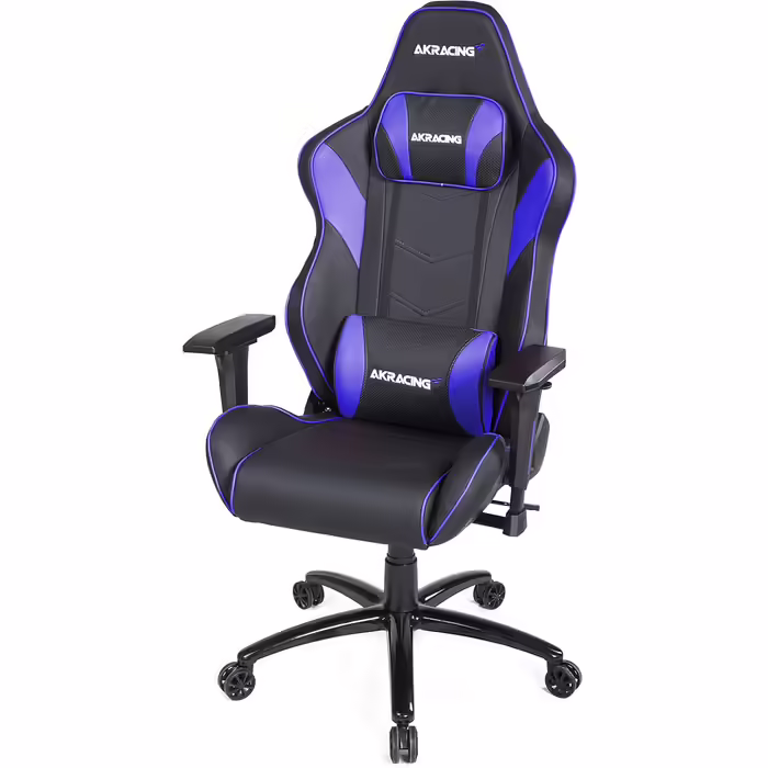 Ігрове крісло AKRacing Core LX Plus, PU шкіра, чорне/індиго, 5 років гарантії