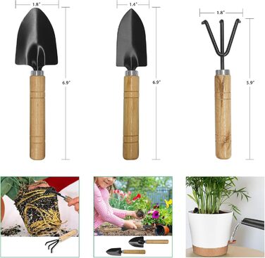 5 шт. пластикові горщики для квітів з системою поливу, 17.8/16.5/15.2/13.9/12.7 см. Самополивні кашпо з підставкою, круглі горщики для квітів, сукулентів, кактусів, кімнатних рослин, балкона та саду, зелені (білий, коричневий)