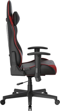 Крісло ігрове DXRacer PRINCE FD01 /N - Чорно-червоне, регульоване, ергономічне для офісу та дому