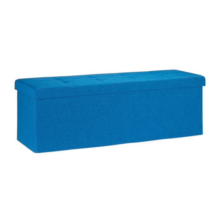 Relaxdays Складана лавка з льону