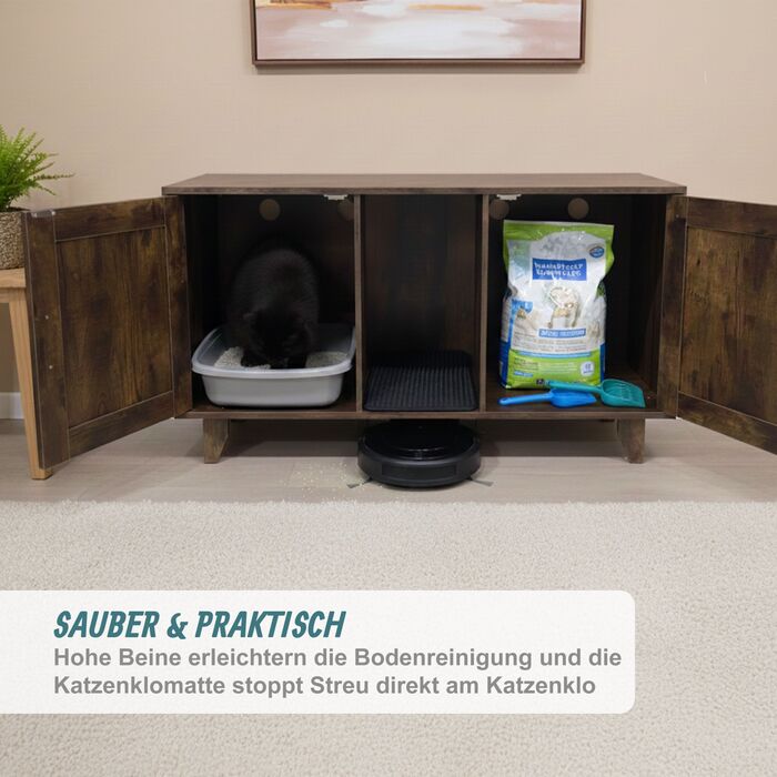 Relaxdays XXL комод для котячого туалету