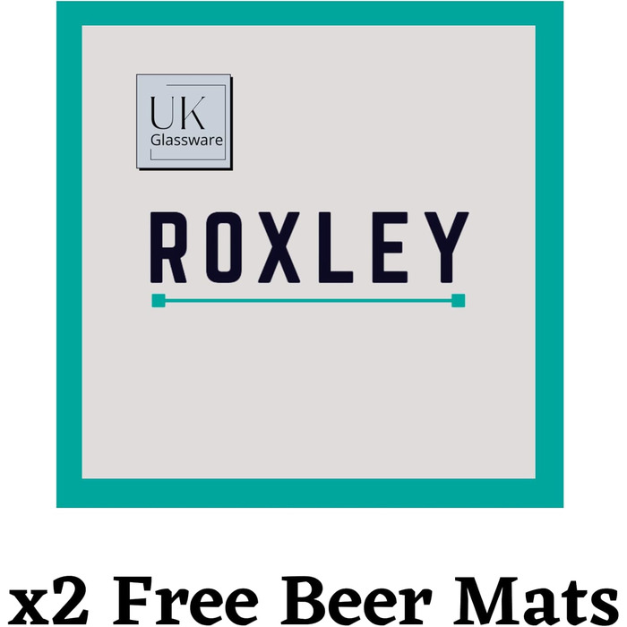 Склянка для пива Stella Artois Pint Roxley з золотистим обідком, 560 мл, 2 шт, Великобританія