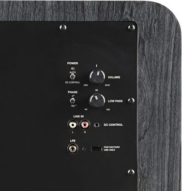 Активний сабвуфер Polk Audio HTS 10, баси 10 дюймів, 200 Вт, чорний, домашній кінотеатр і музика