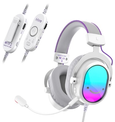 Навушники Fifine H16 7.1 White RGB