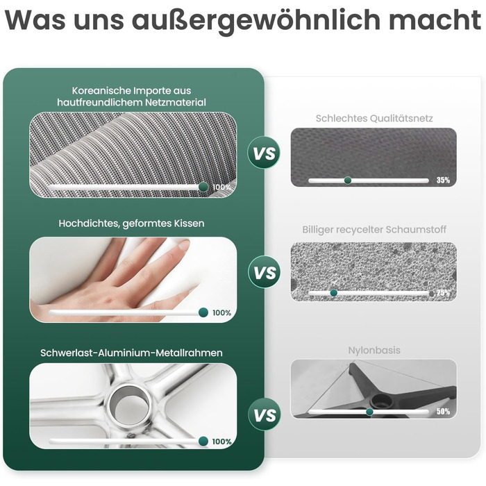 Офісний крісло Colamy XK Atlas з ергономічним дизайном, сітчаста спинка, регульована підголівник, поворотний крісло для комп'ютера з 4D підлокітниками, алюмінієва база, регульоване сидіння, фіксація нахилу, темно-сірий колір