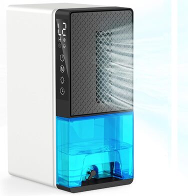 Електричний осушувач повітря для дому: кімнатний осушувач з функцією відтавання, таймером та режимом сну. Підходить для спальні, підвалу, ванної кімнати, кемпера. Середній розмір