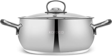 Набір кухонного посуду Karaca Stahl 13 предметів з контейнерами для зберігання - високоякісний нержавіюча сталь для приготування та зберігання їжі