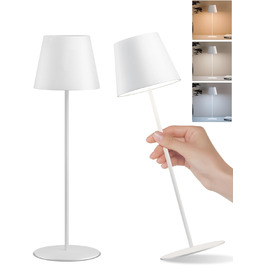 LED-лампа настільна бездротова FUYO, 2 шт. з USB-C зарядкою, регулювання яскравості, 2700K-6000K, для дому та саду (чорна)