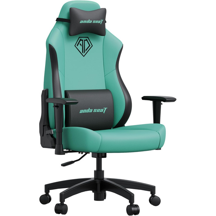 Дитячий ігровий крісло Anda Seat Phantom Kids - чорний, 5-10 років. Ергономічне крісло для геймерів з підголовником та підтримкою попереку. PVC шкіра, для хлопчиків та дівчаток.