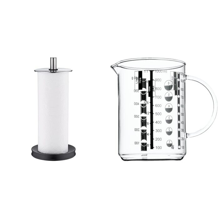 Тримач для паперових рушників WMF Depot вертикальний, 32 см, нержавіюча сталь Cromargan, з силіконовими ніжками, підходить для посудомийки