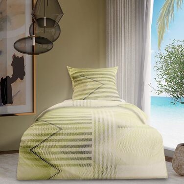 Атласна постільна білизна Bed Art S Bundaberg зелений см (1 підодіяльник 240 х 220 см 2 наволочки 80 х)