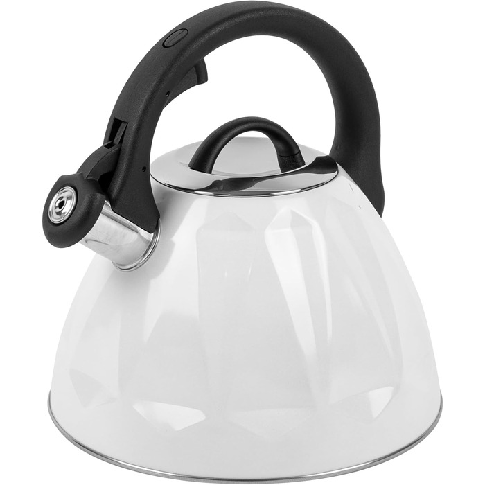 Чайник-заварник Karl Hausmann 3L з автоматичним свистком, з нержавіючої сталі для індукційних, газових та електричних плит